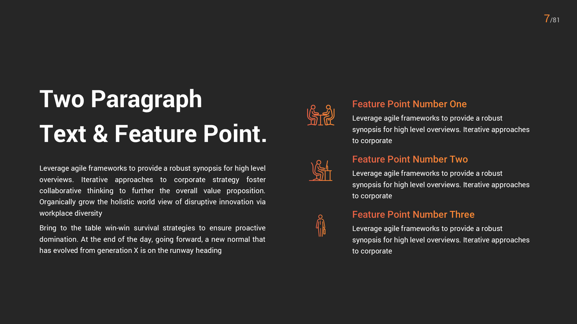 Business Finance Dark slide 7